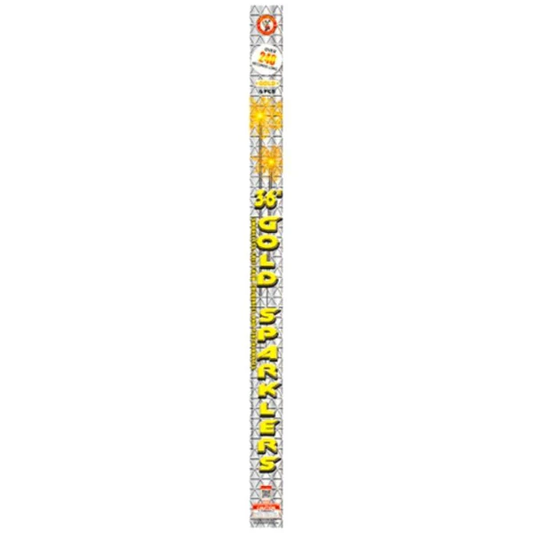 36" Gold Metal Sparkler (6-Pack) Sparkler