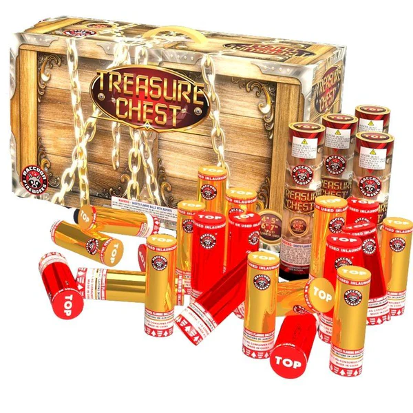 Treasure Chest 48-Shot Multi-Type Canister Shells