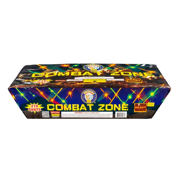 Combat Zone 210-Shot XL Zipper Aerial Cake