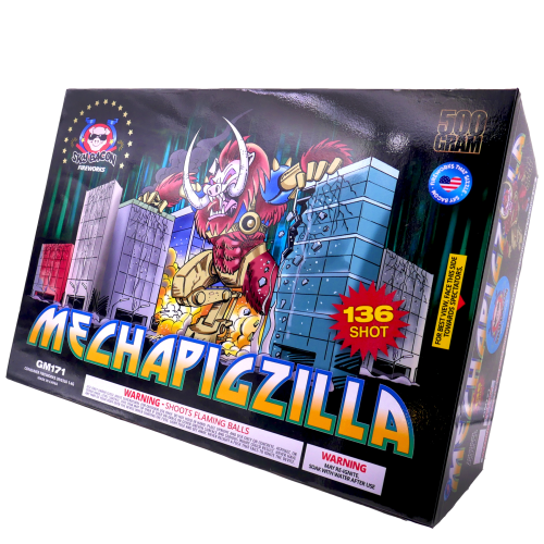 Mechapigzilla 136-Shot XL Zipper Aerial Cake