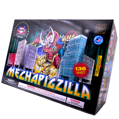 Mechapigzilla 136-Shot XL Zipper Aerial Cake