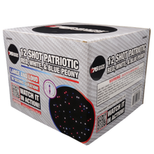 RWB Peony (30sec) 12-Shot XL Aerial Cake