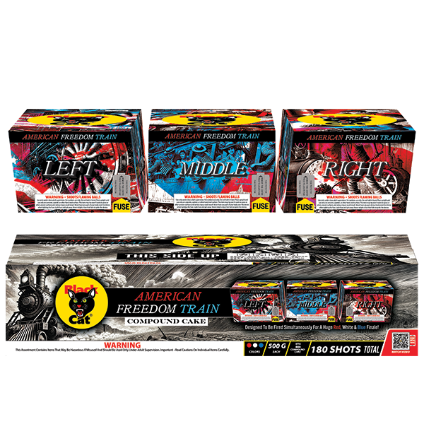 American Freedom Train 180-Shot 1500 Gram Finale Kit