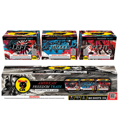 American Freedom Train 180-Shot 1500 Gram Finale Kit