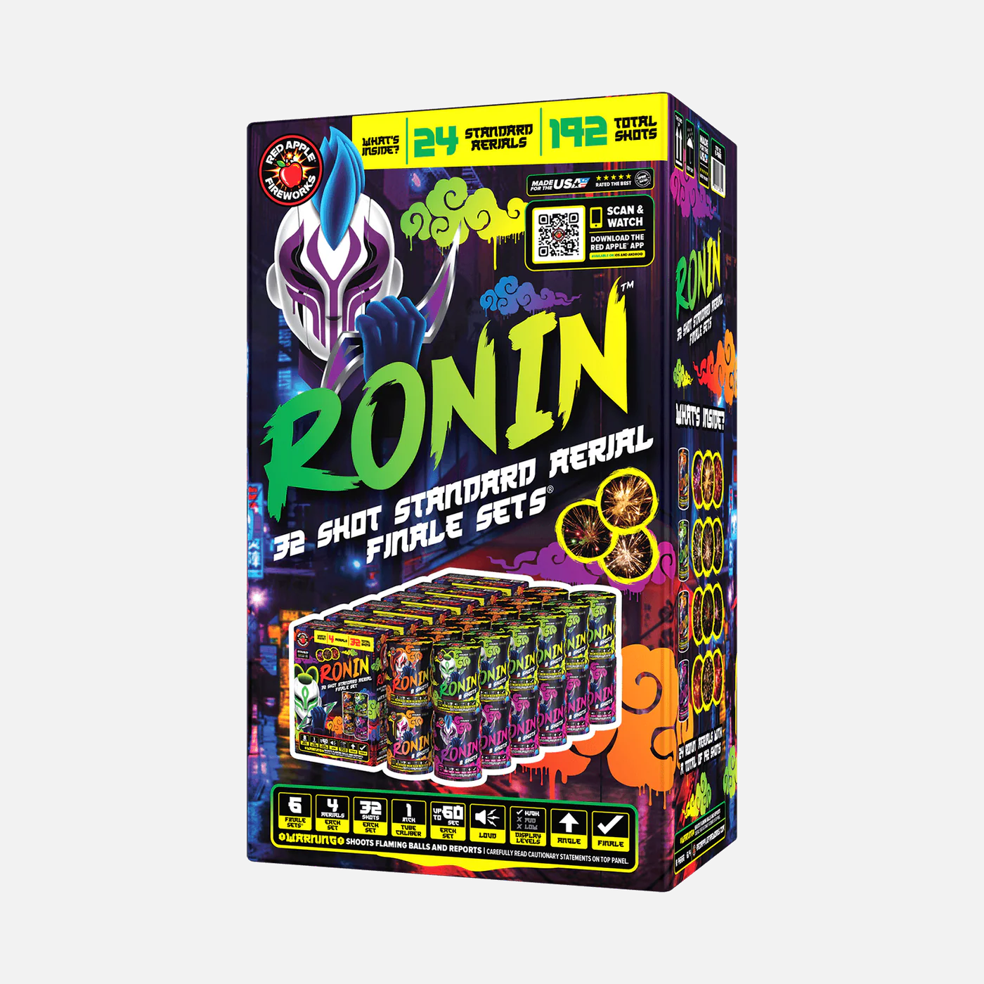 Ronin™ 32 Shot Standard Aerial Finale Sets® – Elevated Fireworks