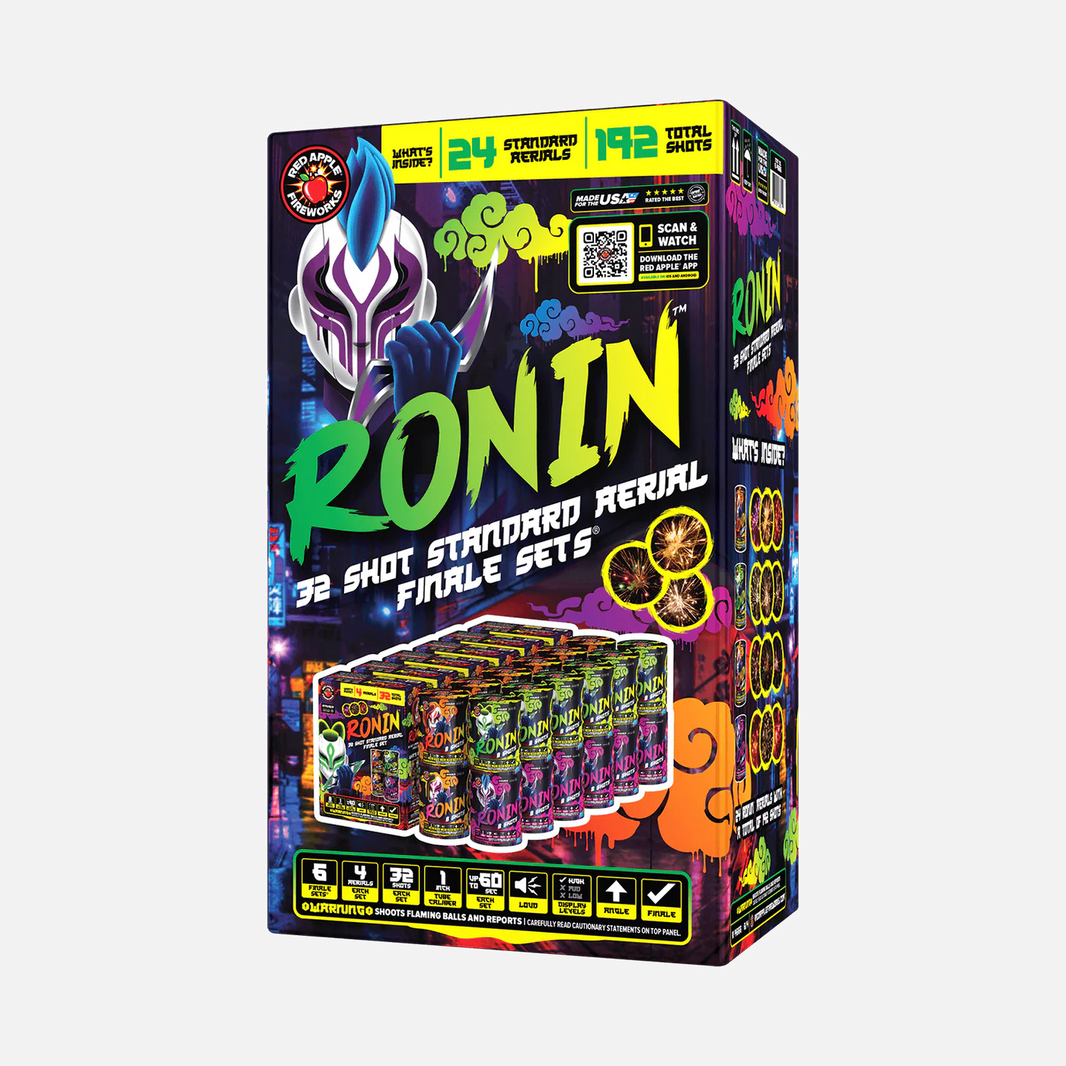 Ronin™ 32 disparos Conjunto de fuegos artificiales aéreos de categoría estándar®