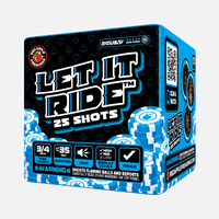 Let it Ride™ Pirotecnia aérea estándar de 25 disparos