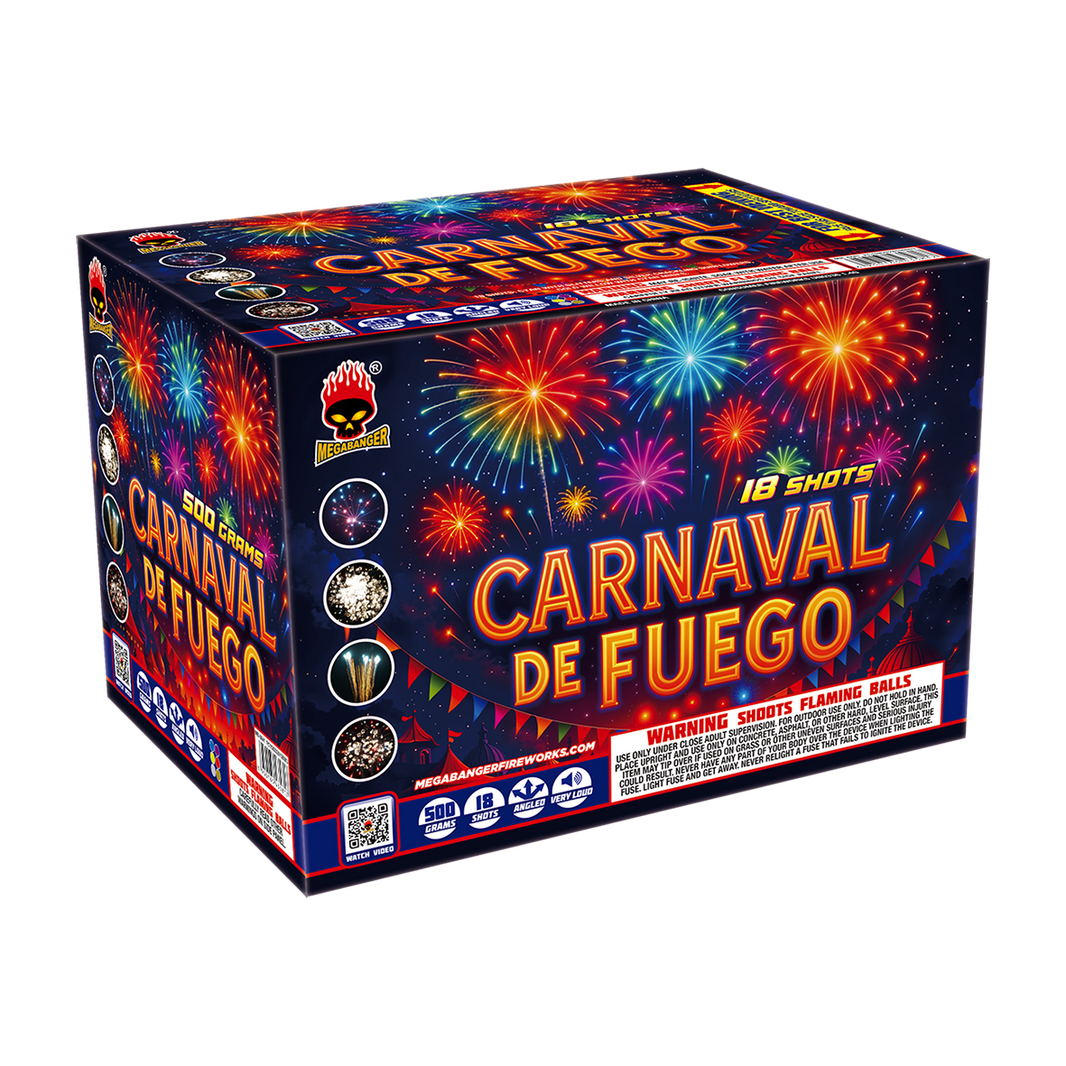 Carnaval De Fuego 18-Shot XL Aerial Cake