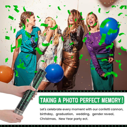 Confetti Popper (12 in, Green Confetti)