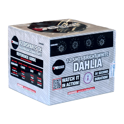 White Dahlia (30sec) 12-Shot XL Aerial Cake