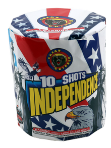 Independence 10-Shot Standard Aerial Cake