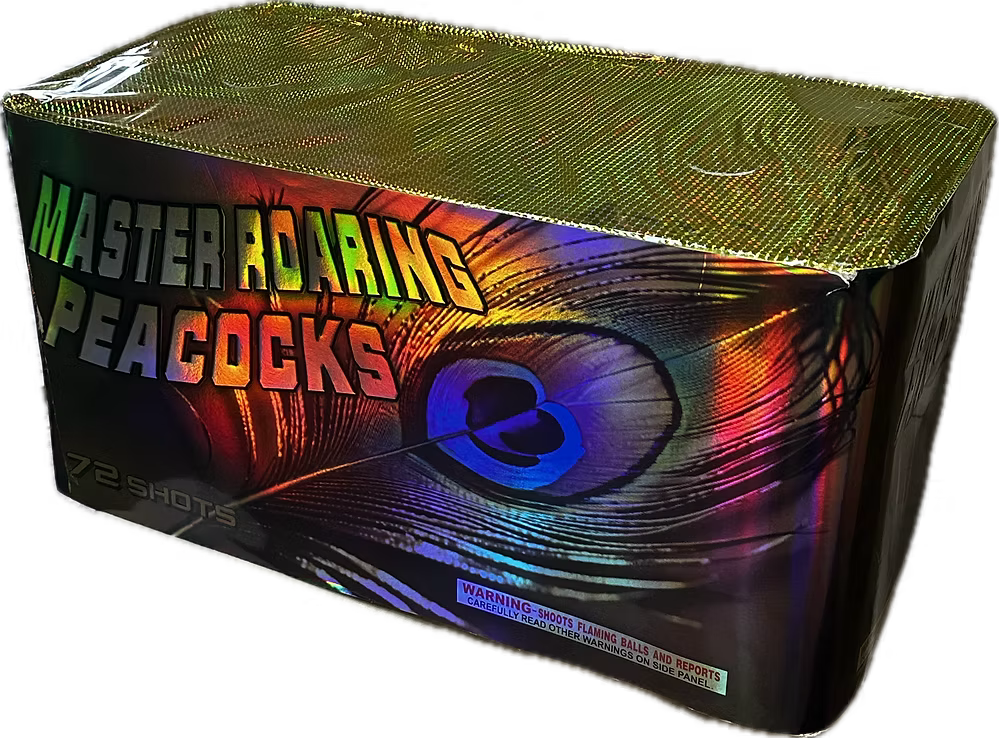 Master Roaring Peacock 72-Shot XXL Aerial Cake