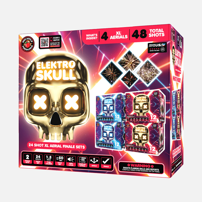 Electro Skull™ Batería de Final XL® de 24 Disparos®