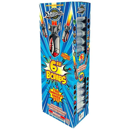 Bombas de 6 pulg. Carcasas de cartucho de 6 pulg. de 24 disparos
