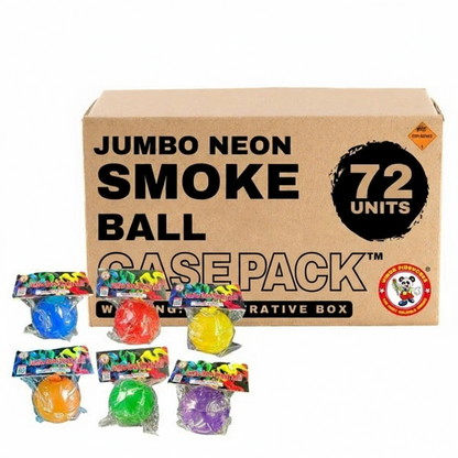 Jumbo Neon Smoke Balls Large Smoke Bomb | Case Pack™ 24/6