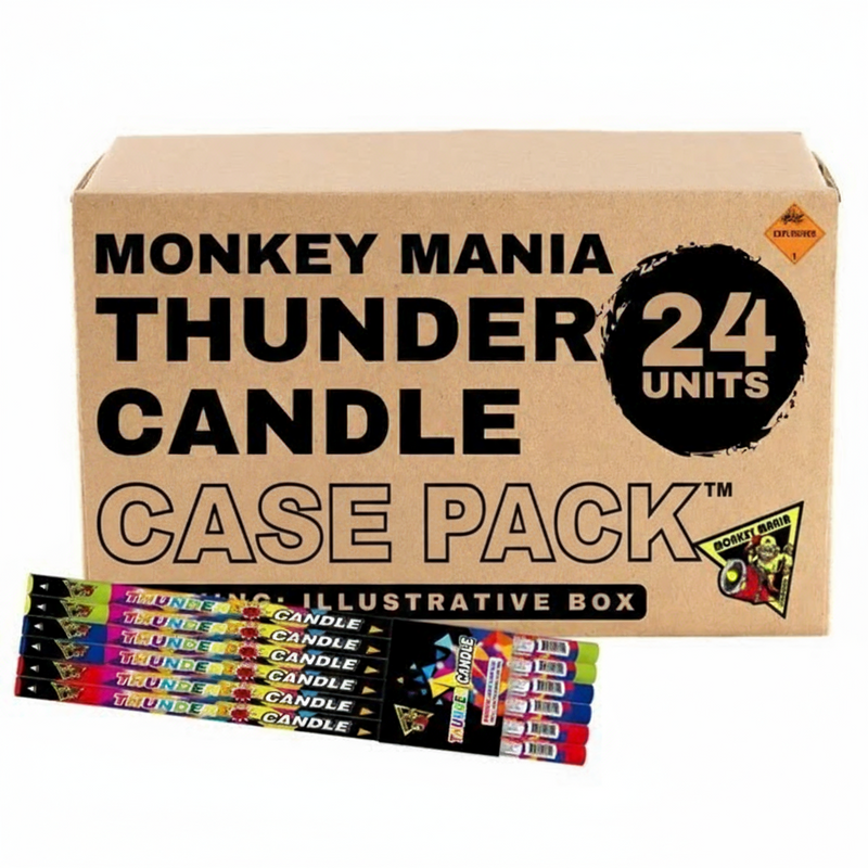Vela Romana de 10 Tiros Thunder Candle (paquete de 6) | Caja de 24/1
