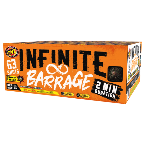 Infinite Barrage 63-Shot XL Aerial Cake