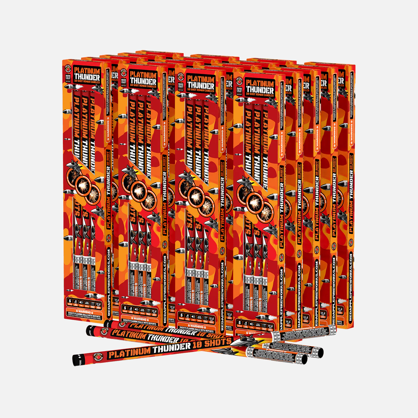 Platinum Thunder 10-Shot Roman Candles