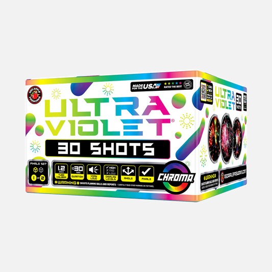 Juego de pirotecnia final aérea Ultraviolent® 60 Shot XL®
