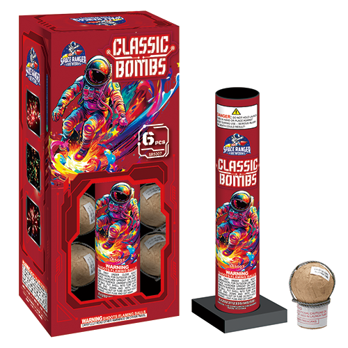 Kit de seis carcasas esféricas de bombas clásicas