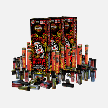 Bombas De La Muerte 24-Shot 6 in. XXL Canister Shells