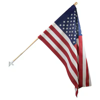 Bandera patriótica Valley Forge de 4.25 pies de ancho x 5 pies de alto