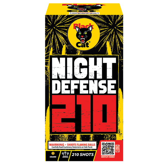 Night Defense 210-Shot Standard Aerial Cake