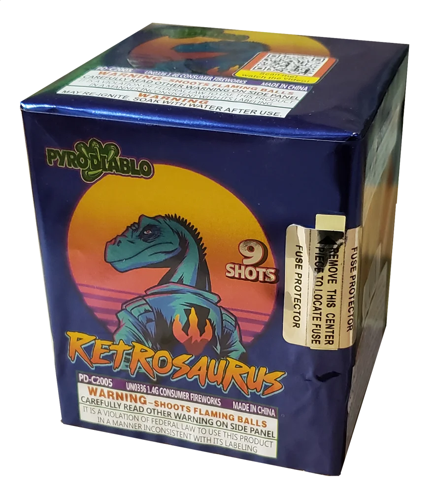 Retrosauris 9-Shot Standard Aerial Cake