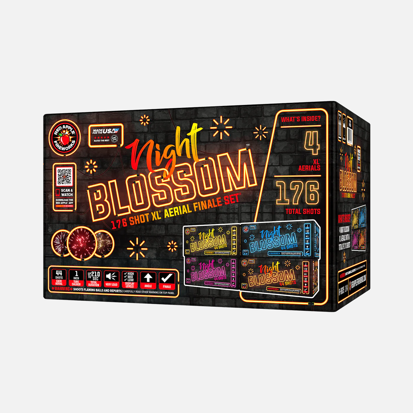 Night Blossom™ 176 Shot XL® Aerial Finale Set® – Elevated Fireworks