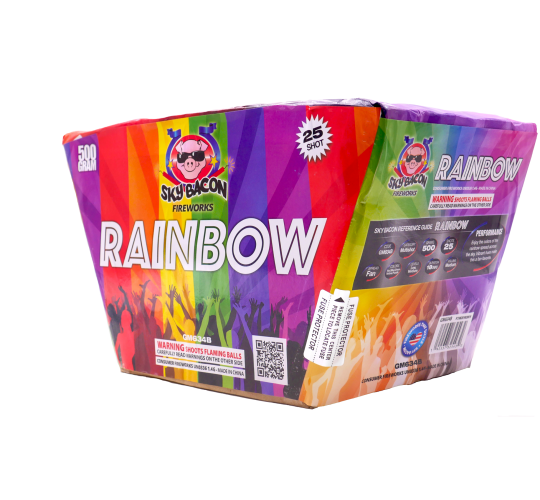Rainbow 25-Shot XL Aerial Cake
