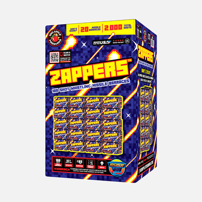 Zappers™ 100 disparos de barrera de misiles silbadores™