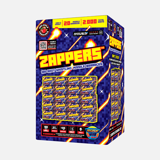 Zappers™ 100 disparos de barrera de misiles silbadores™