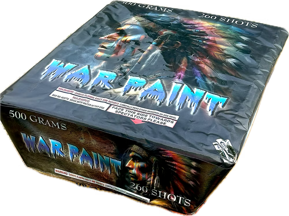 War Paint 260-Shot XXL Aerial Cake