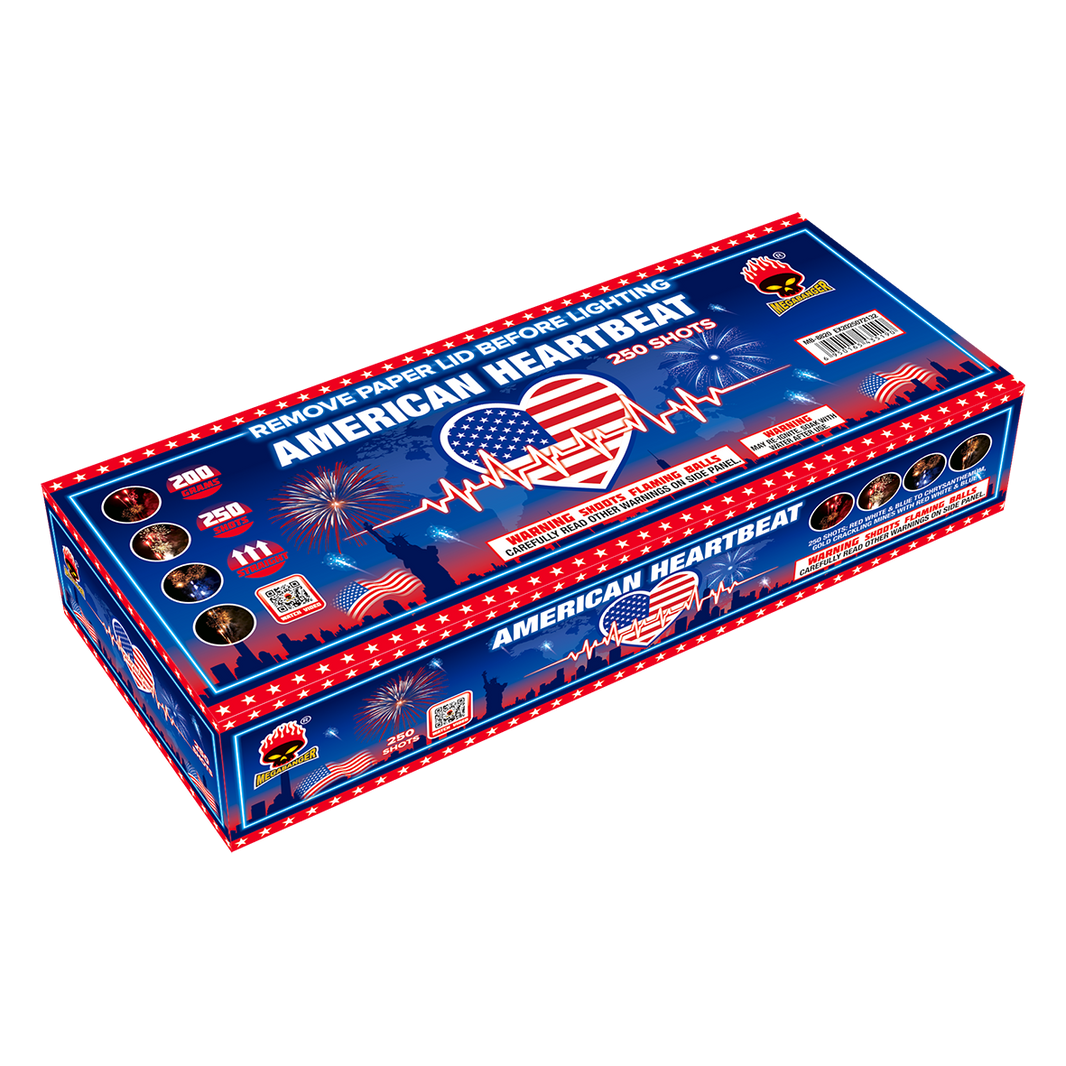 American Heartbeat 250-Shot XL Aerial Cake