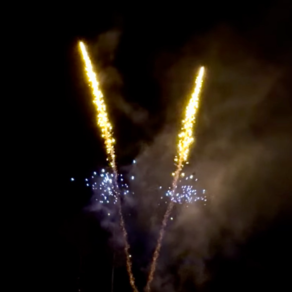 50mm Gold Glittering Comet w/Blue Mine iShot Single Shot Pro-Line