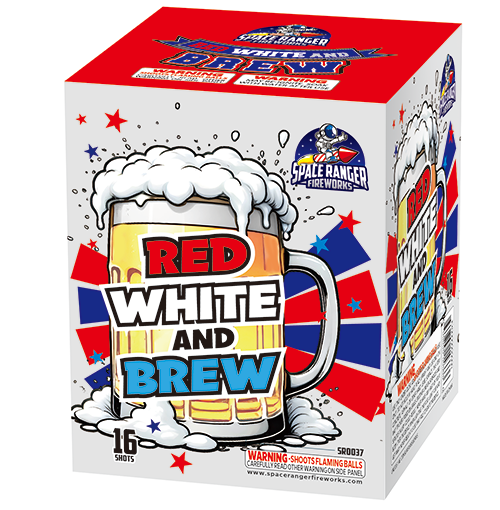 Pastel Aéreo Estándar de 16 Tiros Red, White & Brew