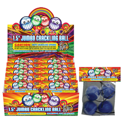 Jumbo Crackling Ball Ground Novelty (4-Pack)