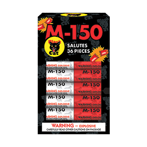 M-150 Red/Silver Salute Assorted Firecracker (36-Pack)