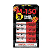M-150 Red/Silver Salute Assorted Firecracker (36-Pack)