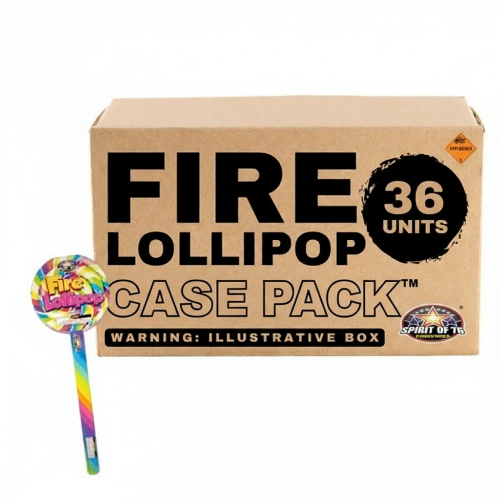 Fire Lollipop Handheld Fountain | Case Pack™ 36/1