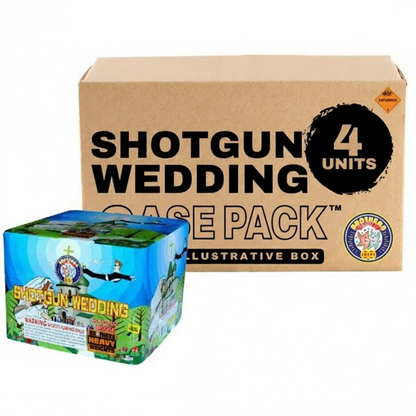 Shotgun Wedding 36-Shot XL Aerial Cake | Case Pack™ 4/1