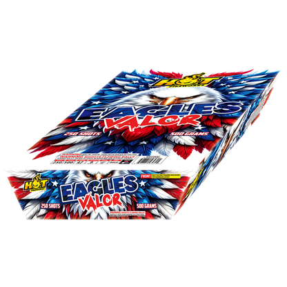 Eagles Valor 250-Shot XL Zipper Aerial Cake
