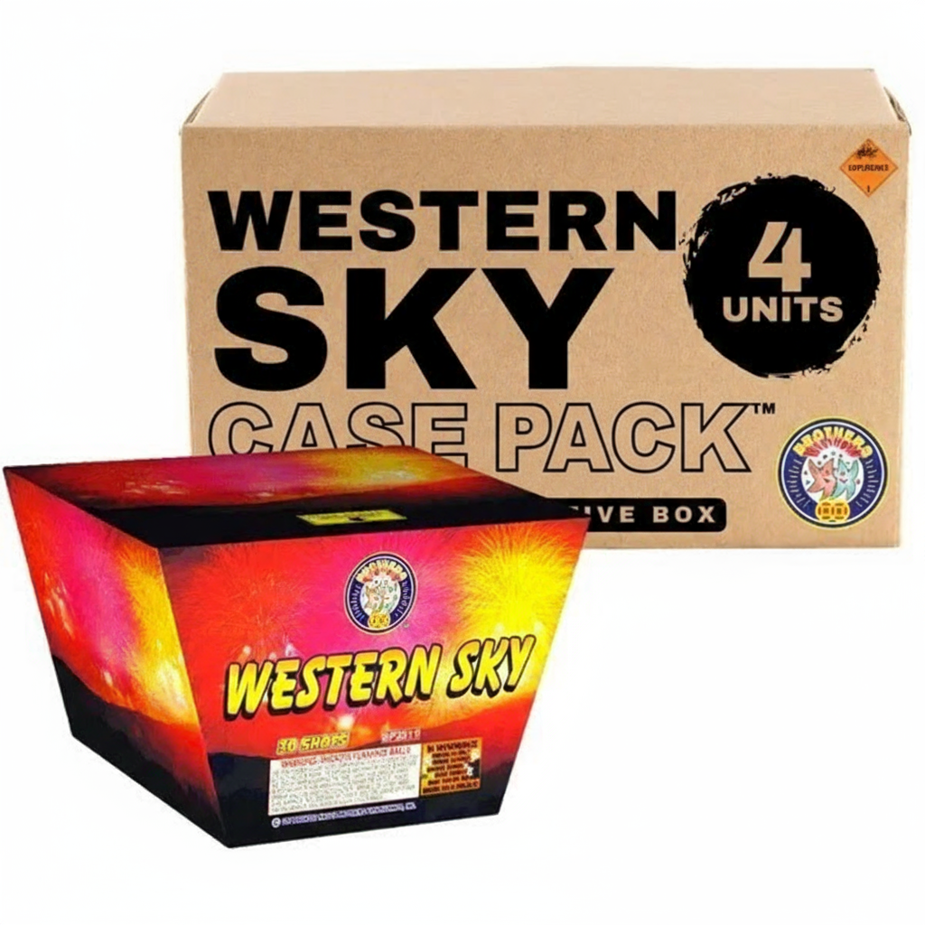 Western Sky 30-Shot XL Aerial Cake | Case Pack™ 4/1