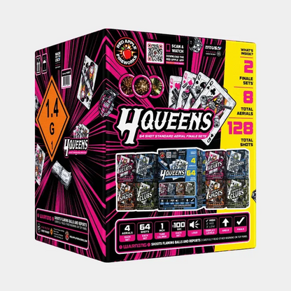4 Queens™ 64 Shots Standard Aerial Finale Set®
