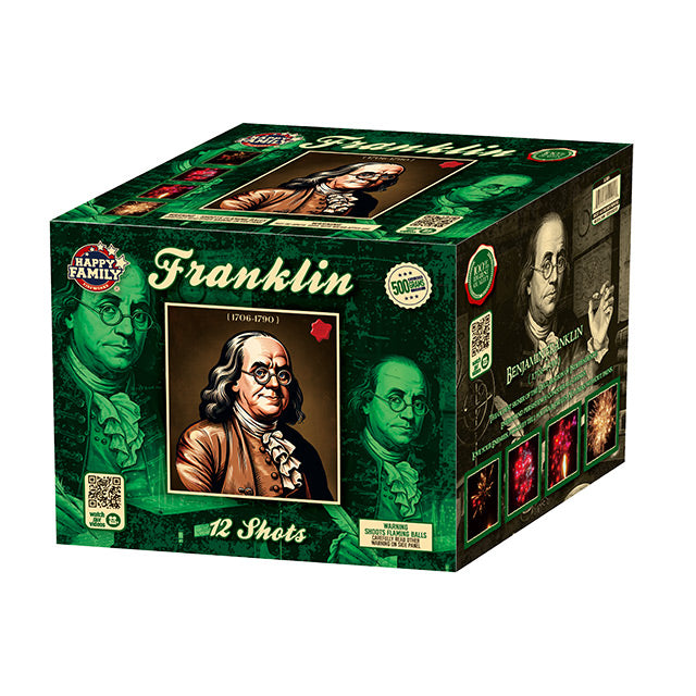 Pastel aéreo Franklin XL de 12 disparos