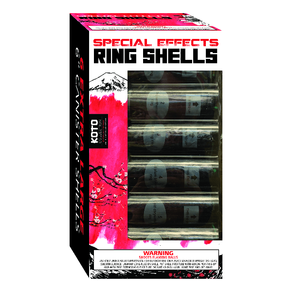 Koto Special Effect Ring Shell 6-Shot 6 in. Canister Shell Kit