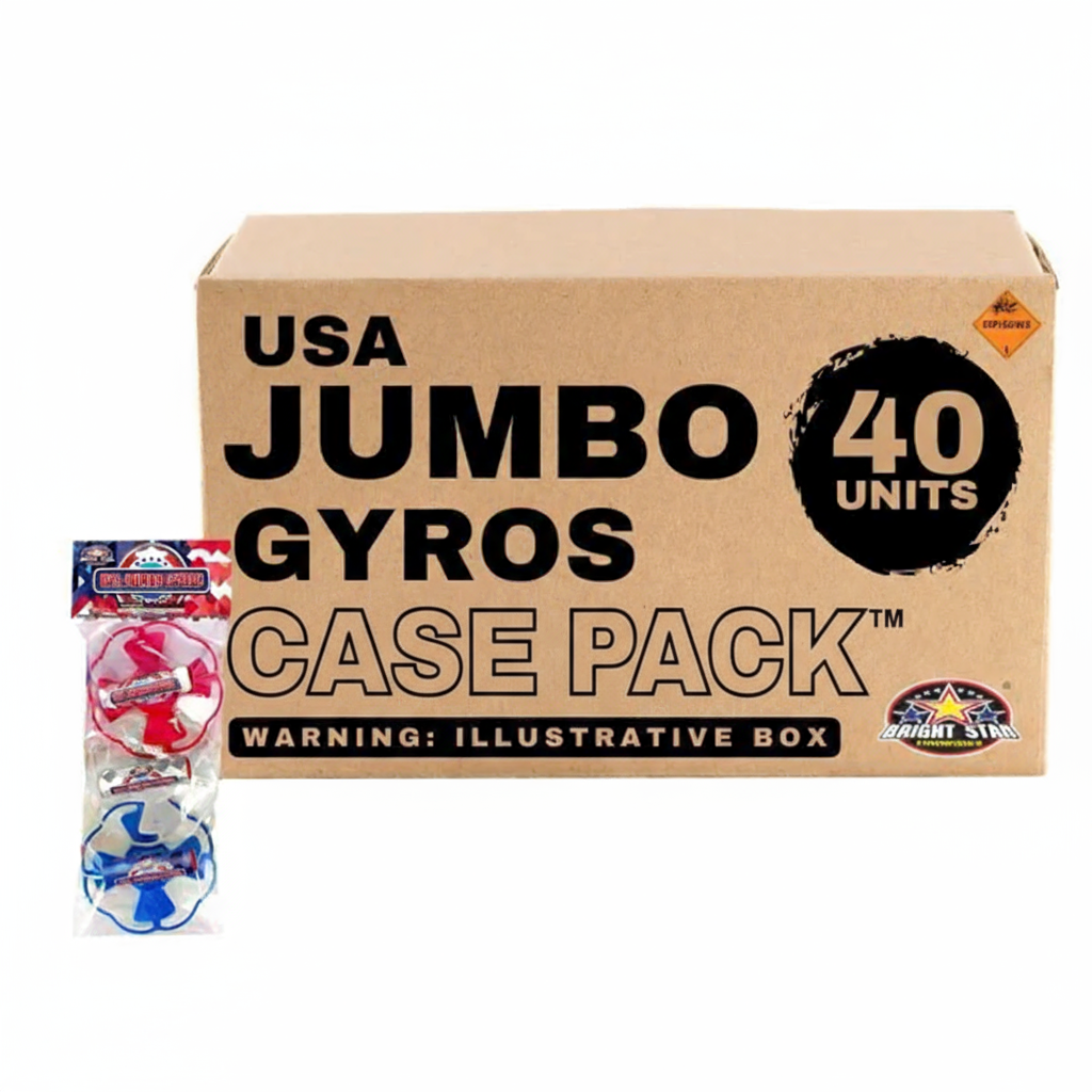 USA Jumbo Gyros voladores de juguete (paquete de 3)