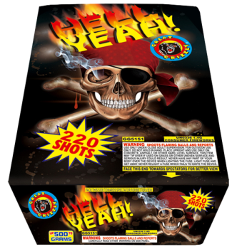 Hell Yeah! 220-Shot XL Aerial Cake