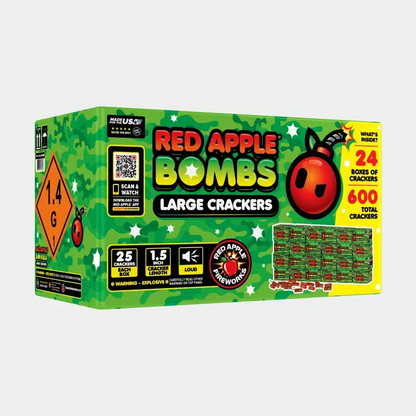 Petardos Red Apple® Bombs M-1000 de 25 disparos en caja
