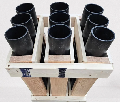 Great Lakes Mortar Racks™ 4 in. 9-Shot 1.3G Display Fan Rack